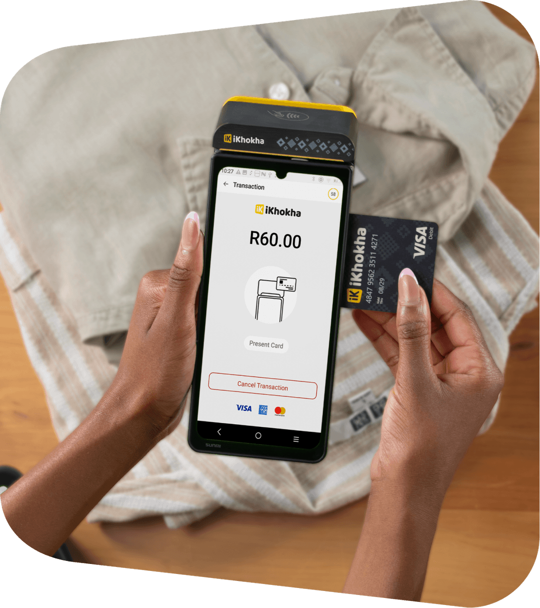 iK Flyer device accepting a card payment