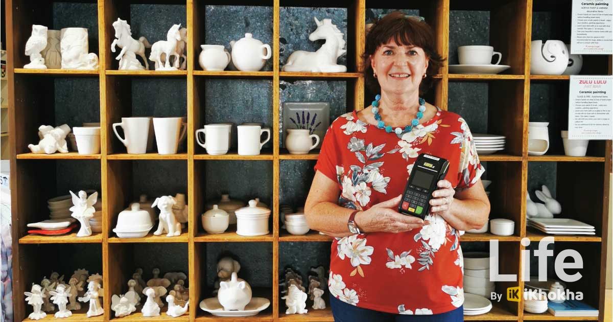 zulu lulu art house owner with iK Shaker Solo Device